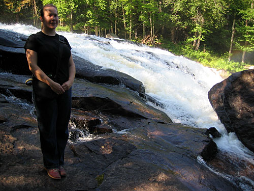 Stacy at Buttermilk Falls