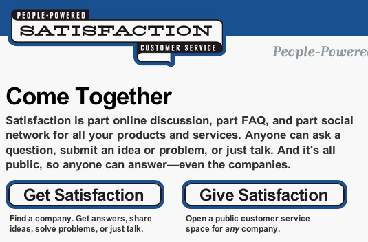 Getsatisfaction